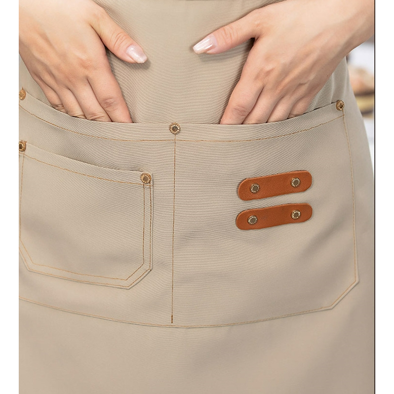 ชุดพนักงานเสิร์ฟ ผ้าแคนวาส กันน้ํา พร้อมกระเป๋า 10 สี ขนาด 53*65 ซม. สําหรับพนักงานเสิร์ฟ 1 ชิ้น - รูปที่ 4