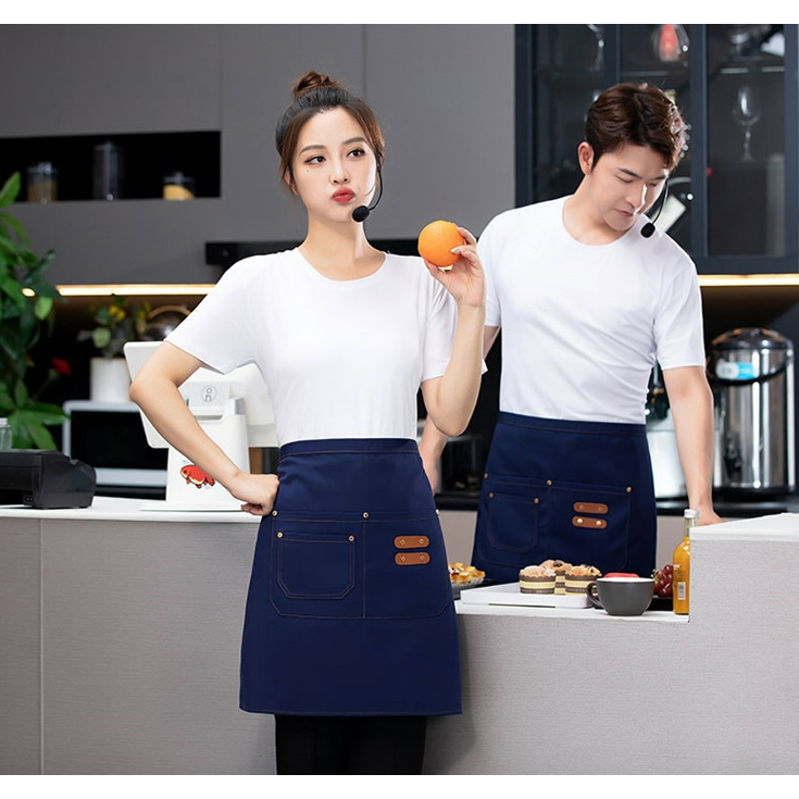 ชุดพนักงานเสิร์ฟ ผ้าแคนวาส กันน้ํา พร้อมกระเป๋า 10 สี ขนาด 53*65 ซม. สําหรับพนักงานเสิร์ฟ 1 ชิ้น - รูปที่ 6