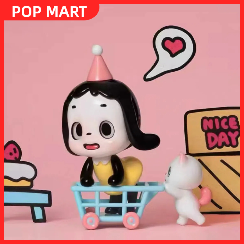Popmart OIPIPPI Little fun series กล่องสุ่ม ของเล่นสําหรับเด็ก
