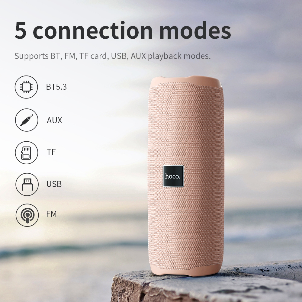 Hoco HC16 ลําโพงซับวูฟเฟอร์บลูทูธไร้สาย IPX4 เสียงสเตอริโอ 3D กันน้ํา สําหรับสมาร์ทโฟนทุกรุ่น