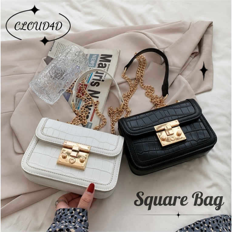 CLOUD4D-กระเป๋า New Lida ว๊ายกรี๊ดดังๆคอลนี้ ปังมากกก ดีเทลสวยมีสายโซ่สลับหนังจ้า ขนาดฐาน 7”สูง 5.5” ดีเทลคอลนี้บอก