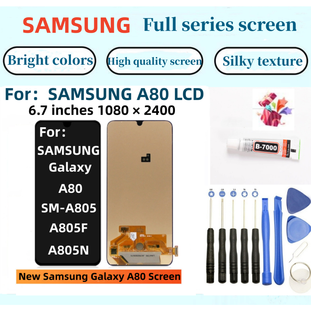 ใหม่ หน้าจอสัมผัส LCD สําหรับ Samsung Galaxy A80 SM-A805F