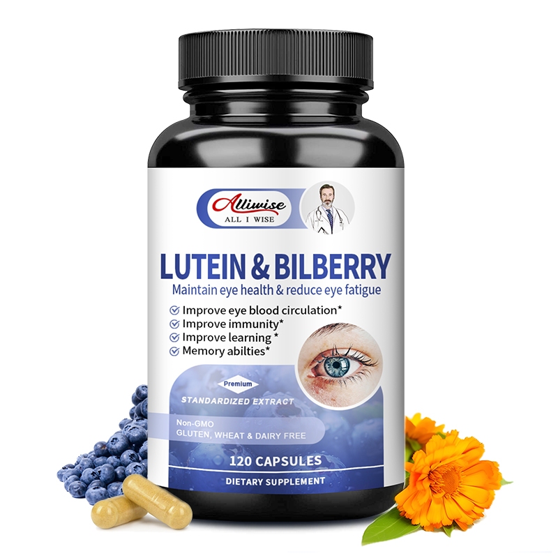 Alliwise ลูทีน Lutein with Bilberry Zeaxanthin Extract ฟื้นฟูจอประสาทตาเสื่อม ตาพร่ามัว