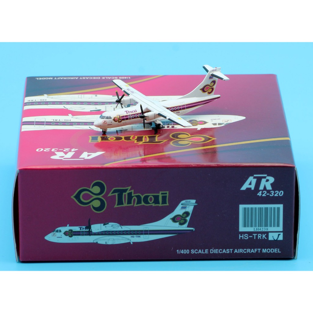 Lh4238 โมเดลเครื่องบิน JC Wings 1:400 Thai Airways ATR42-320 "200th" Diecast Aircraft Model Reg:HS-TRL