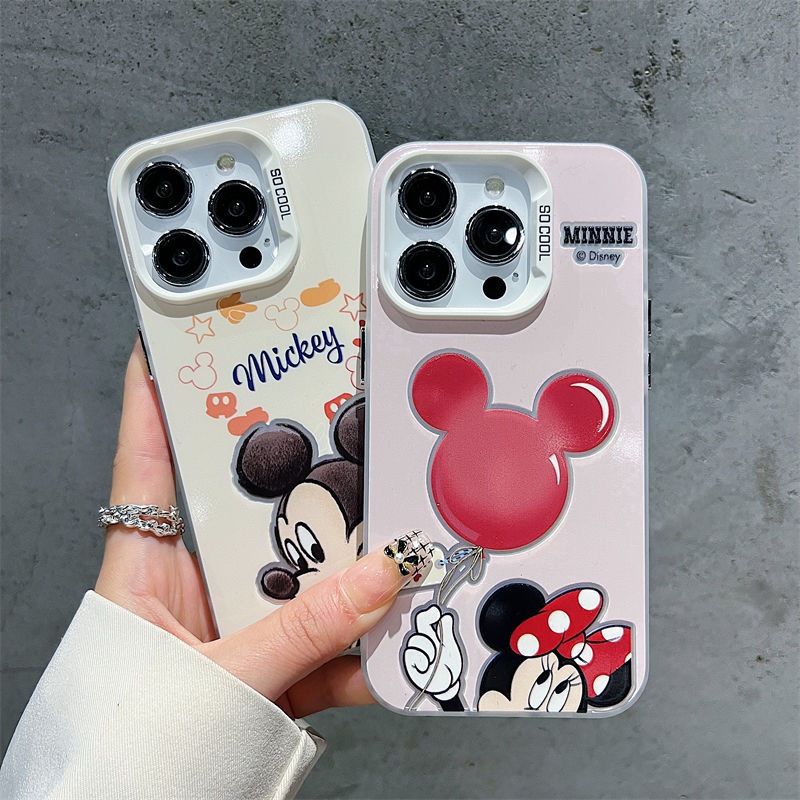 เคส เคสการ์ตูนมิกกี้มินนี่น่ารัก Samsung galaxy s24fe s25 ultra note20 ultra s20 fe s21 s22 + s23 plus s24 ultra 5G ปลอก casing