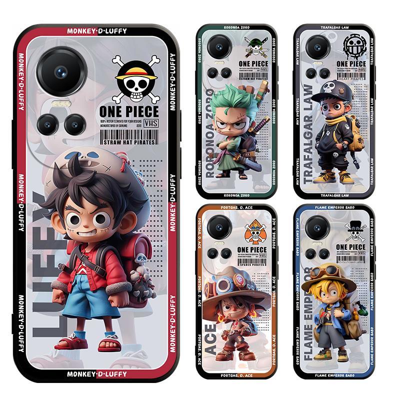 เคส OPPO Reno 12 12F 11F 11 10 8T PRO PLUS 4G 5G โทรศัพท์มือถือแบบนิ่ม ผิวด้าน ลายวันพีช LUFFY สําหรับ