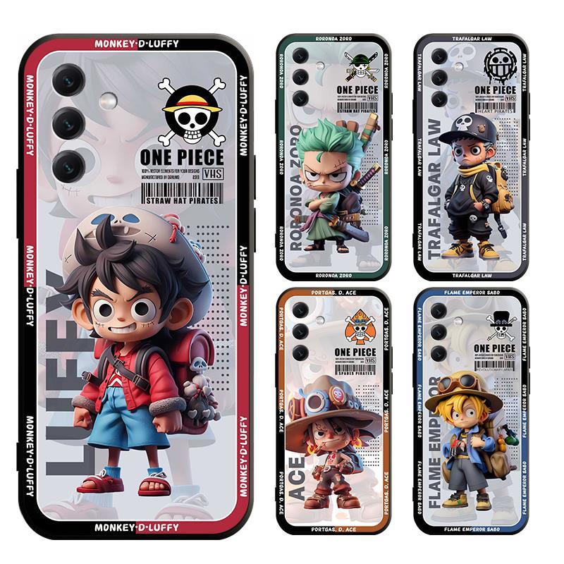 เคส Samsung A06 A55 A35 A15 A25 A05 A05S M15 M14 J6 4G 5G Plus Prime โทรศัพท์มือถือแบบนิ่ม ลายวันพีซ