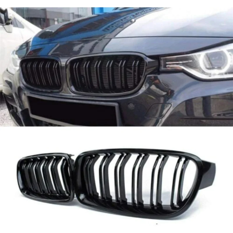 สําหรับ BMW 3 Series F30 F31 F35 2012-2018 320i 325i 328i กระจังหน้ารถยนต์ ABS อุปกรณ์เสริม ตะแกรง ชุดแถบสี​ครอบกระจังหน้ารถ