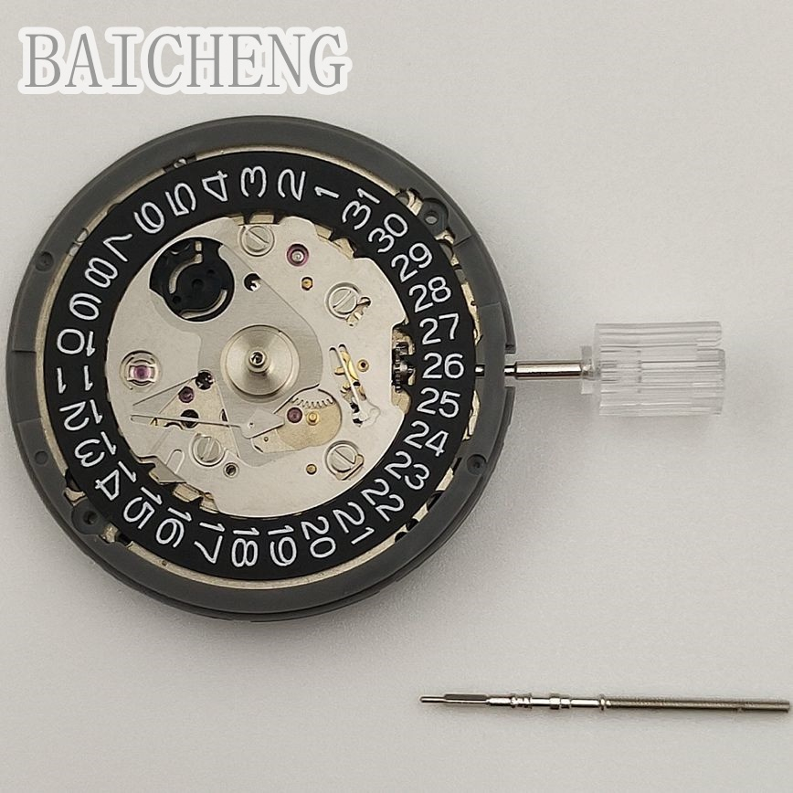 Japan NH35 Seiko ของแท้ กลไกอัตโนมัติ ความแม่นยําสูง สีดํา วันที่ 24 อัญมณี 3 3.8 4 นาฬิกา