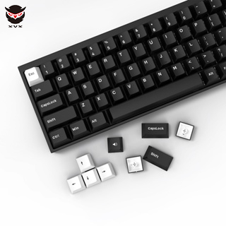 Xvx white on Black Doubleshot Cherry Profile Keycap Set (168-Key)