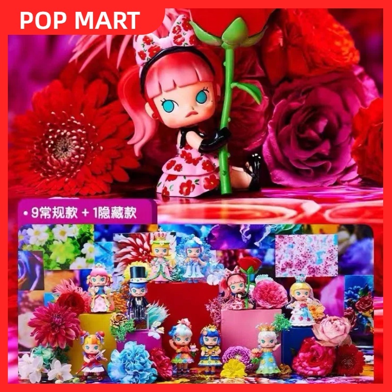 Popmart MOLLY x Flower Instant Phantom Series Mystery Box ตุ๊กตาของเล่นสําหรับเด็ก