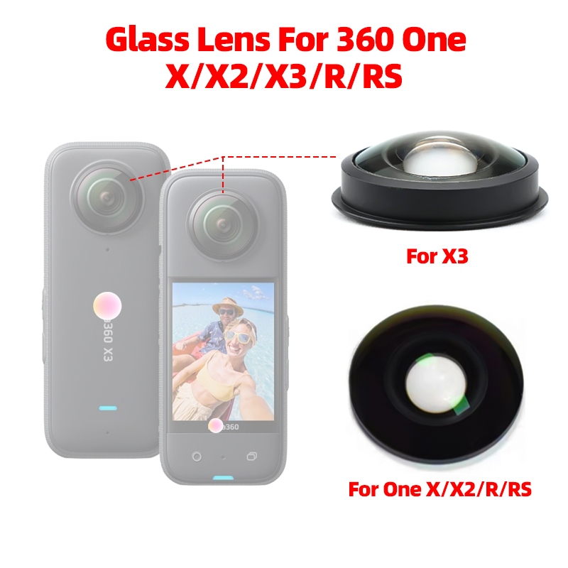เปลี่ยนเลนส์แก้วใหม่สําหรับ insta360 X3 / One X2 /One x / One R / One RS Action กล้องอะไหล่ซ่อมอุปกรณ์เสริม Lens