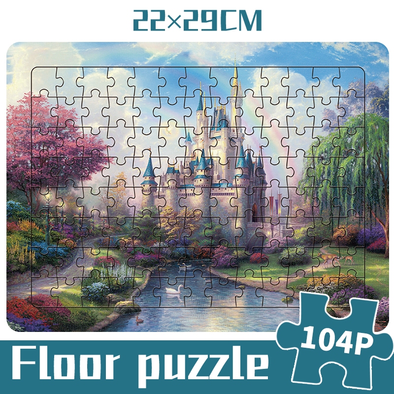 จิ๊กซอว์ ลายการ์ตูนเจ้าหญิงเอลซ่า สโนว์ไวท์ 104P ของเล่นเสริมการเรียนรู้ สําหรับเด็ก - รูปที่ 4