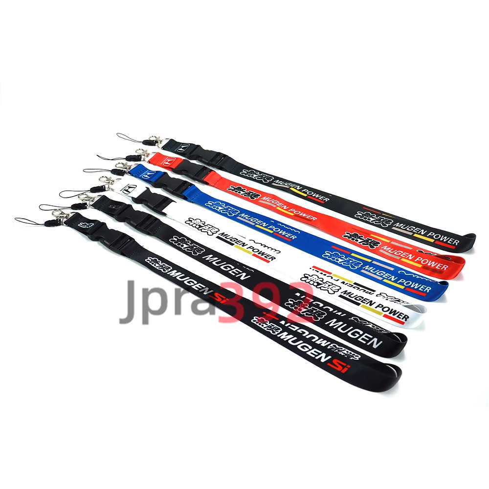 1 ชิ้น Mugen โทรศัพท์มือถือ ทํางาน ID คอ เชือกเส้นเล็ก JDM พวงกุญแจ สําหรับกุญแจรถ