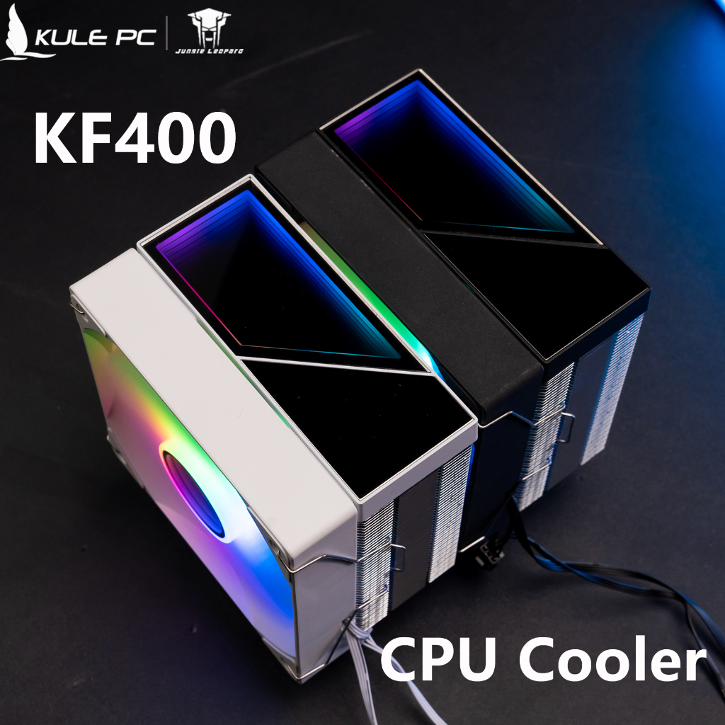 Jungle Leopard KF400 ARGB CPU Cooler 120 มม.PC พัดลม Infinity Mirror ARGB ฝาครอบด้านบนสําหรับ Intel LGA1155 LGA1200 LGA1700 LGA1366 LGA2011