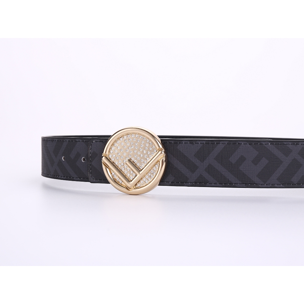 Fendi Classic High-End Belt Men Fashion Retro Trend เข็มขัดเยาวชนกลางอายุ AK