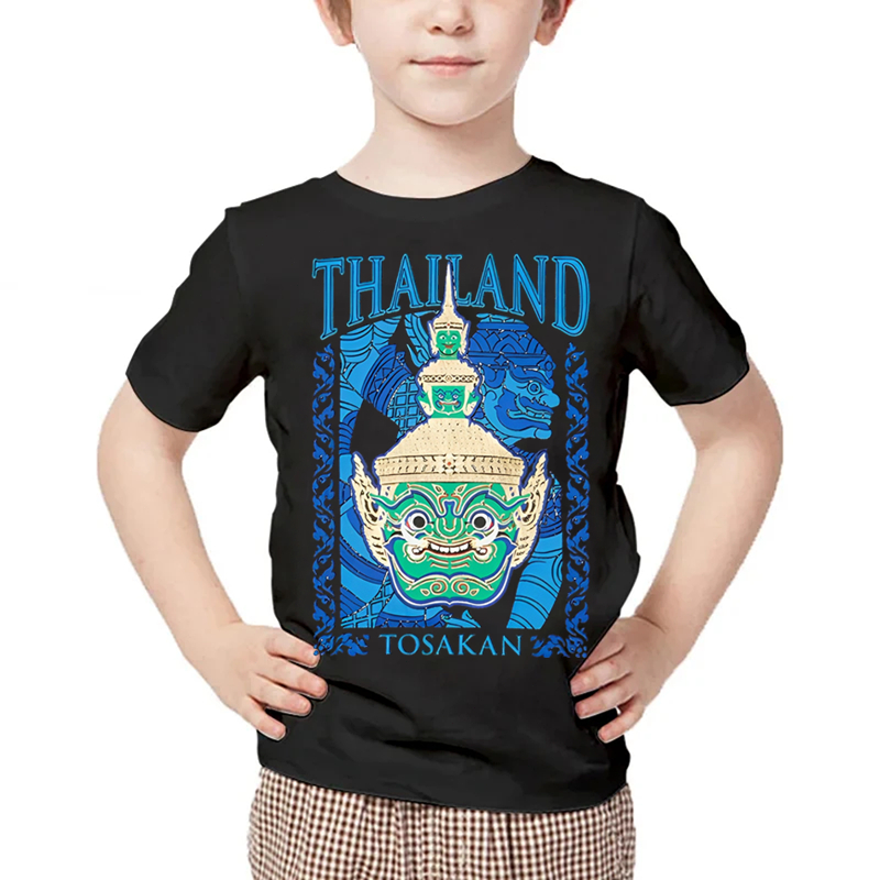 เสื้อยืดลายถนนธาตุไทยยอดนิยมเสื้อยืดหนุมาน100-150