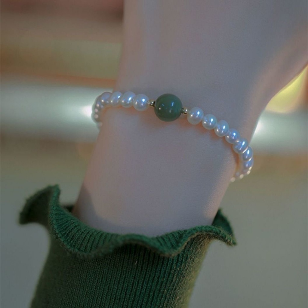 SKMEI สร้อยข้อมือแฟชั่นมุกเรียบง่าย