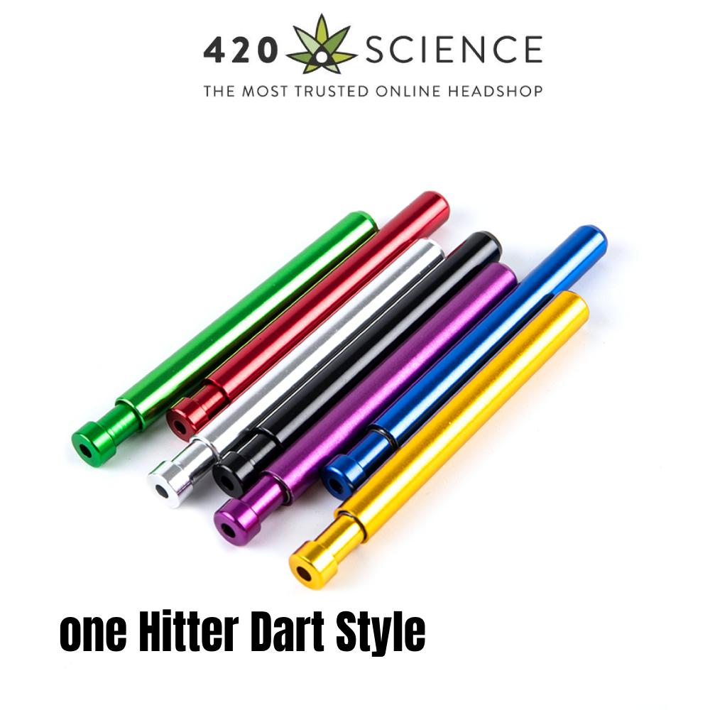 บ้องพกพา One Hitter Self Cleaning Dart Pipe Reusable เครื่องทําความสะอาดตัวเอง อลูมิเนียม แบบพกพา ใช้ซ้ําได้