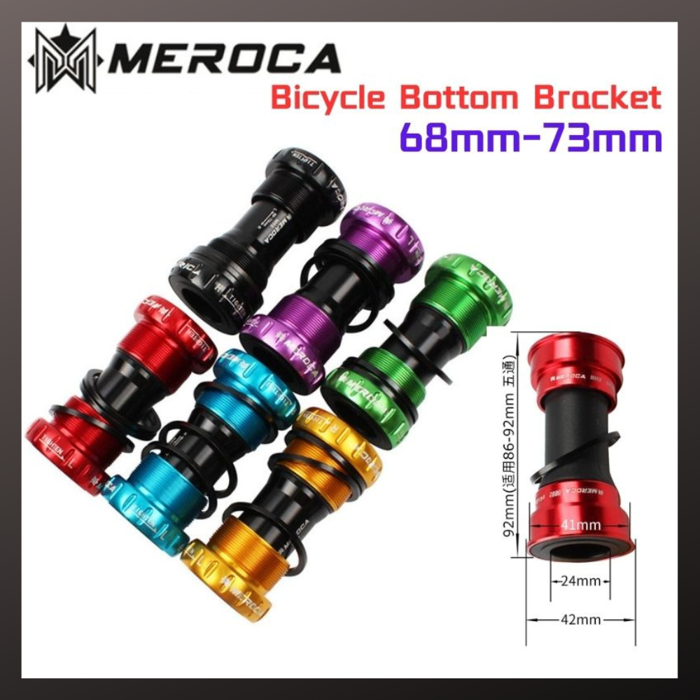 Meroca แบร็คเก็ตกะโหลกจักรยาน BSA BB68 73 มม. อุปกรณ์เสริมจักรยานเสือภูเขา