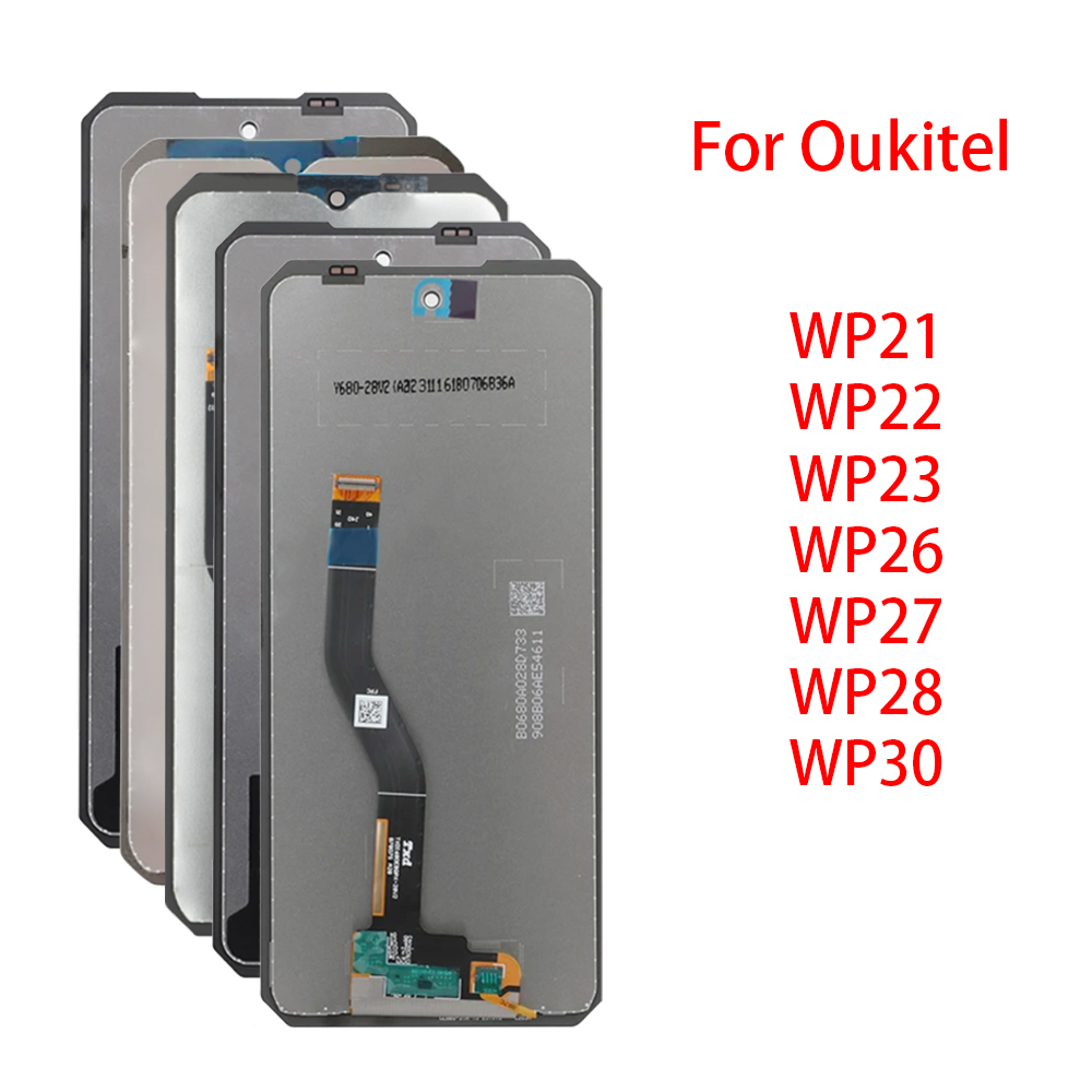 ทดสอบ 100% จอแสดงผล LCD สําหรับ Oukitel WP21 WP22 WP23 WP26 WP27 WP28 WP30 Pro จอแสดงผล LCD Touch Screen Digitizer Assembly แผง