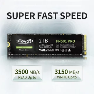 Fikwot FN501Pro NVMe PCIe Gen3.0x4 M.2 2280 SSD Read 3500MB/s Write 3150MB/s สำหรับ Laptop และ PC 250GB 256GB 512GB 1TB