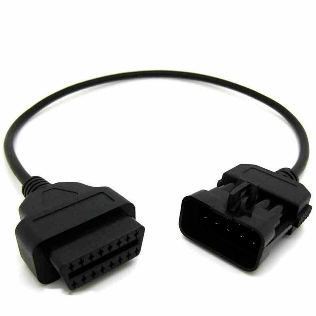 อะแดปเตอร์เชื่อมต่อสายเคเบิ้ล 10Pin to 16Pin OBD2 สําหรับ Opel Vauxhal