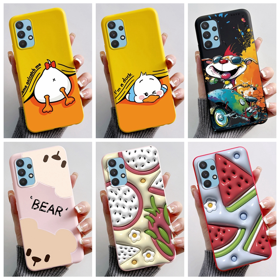 เคสโทรศัพท์มือถือ TPU แบบนิ่ม ลายเป็ด สีแคนดี้ สําหรับ Samsung galaxy a32 a52 a72 a52s 5G