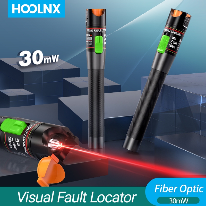 HOOLNX เครื่องหาตำแหน่งไฟเบอร์ 30mW แสงแดง แบบปากกา - พอร์ต FC/ST/SC/LC 3-4 ตัว