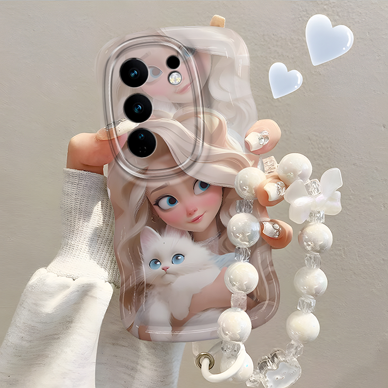เคส Vivo V30 V29 V27 5G เคส Vivo V30 Pro เคส เจ้าหญิงเอลซ่า พร้อมเคสป้องกันเลนส์ เคสโทรศัพท์ กันตก