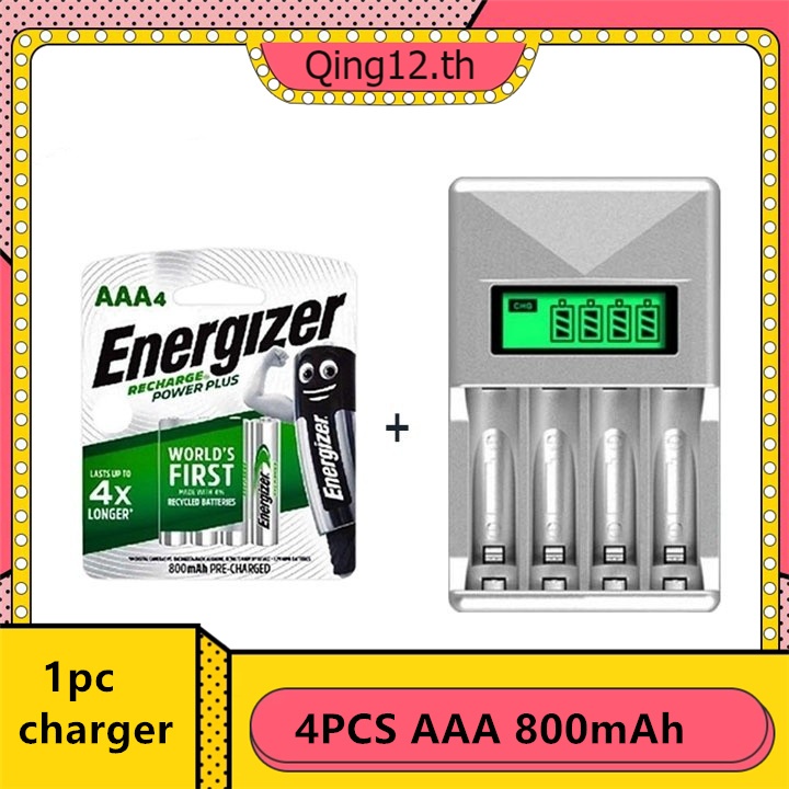 Energizer AA/AAA 1.2V NI-MH แบตเตอรี่ชาร์จได้ พลัสแบตเตอรี่ 2000/800 mAh ของแท้ ปิดผนึก