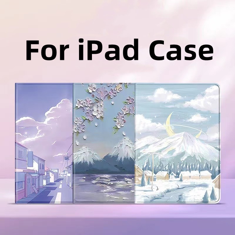 เคสไอแพด ลายการ์ตูนหมีพูห์ สำหรับ iPad Air4/5 10.9 Pro 10.5 10.2 Gen 7 8 9 iPad Mini 1 2 3 4 5 6 iPad 2 3 4 iPad Pro 9.7 Air1 Air2