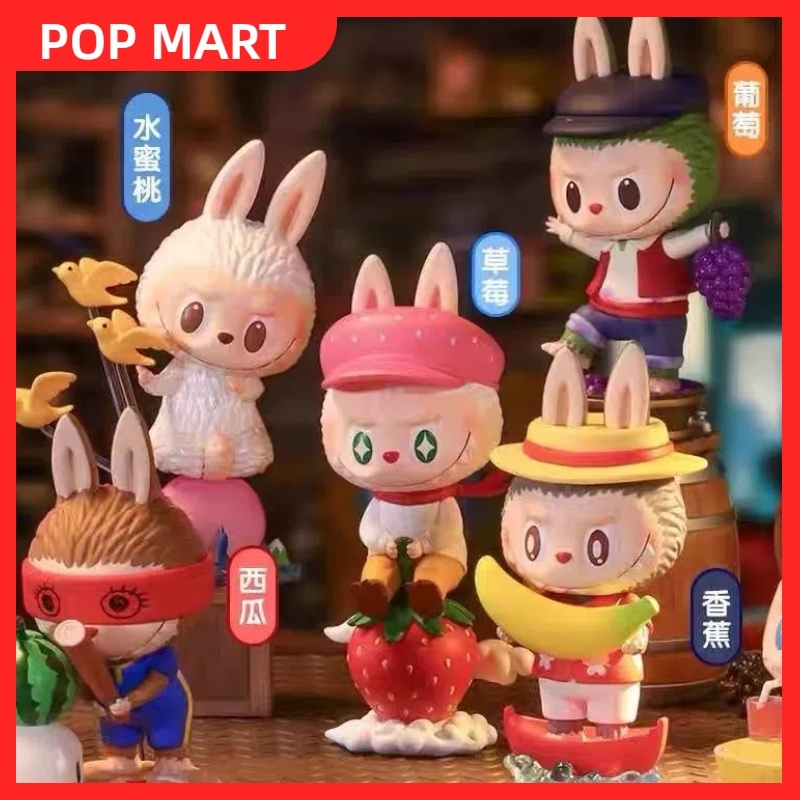 เชอร์รี่18ไทย. Real POPMART Bubble Market Monster labubu Fruit Series กล่องสุ่ม