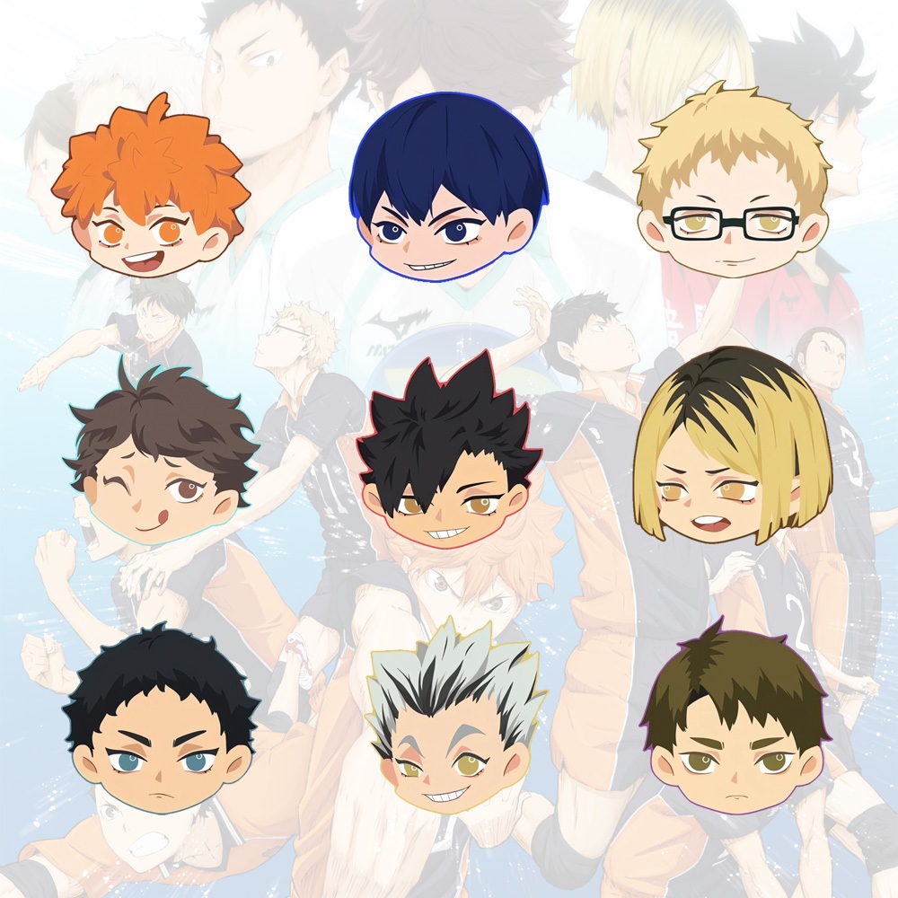เข็มกลัดอะคริลิค ลายการ์ตูนอนิเมะ Haikyu น่ารัก สร้างสรรค์ สําหรับตกแต่งเสื้อผ้า กระเป๋า