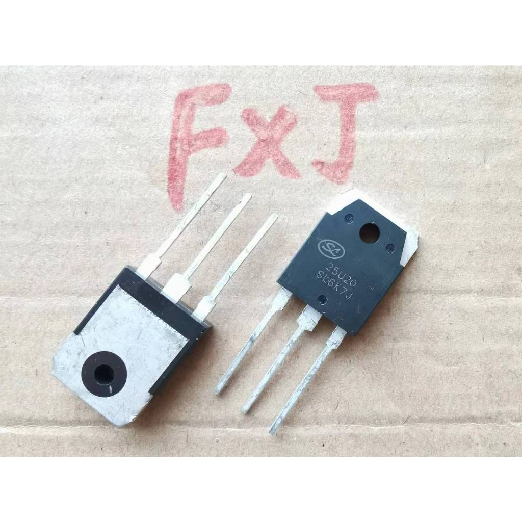 ((5 ชิ้น) 25U20 ยี่ห้อใหม่ SFR25U20PN Quick Recovery Diode TO-3P