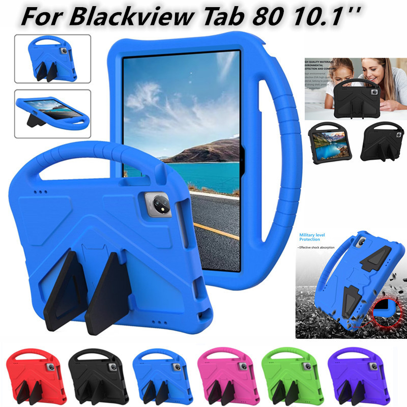 สําหรับ Blackview Tab 80 10.1 2023 เด็กที่เป็นมิตร Handle Stand กรณีปลอดภัยโฟม EVA กันกระแทก Anti-fa