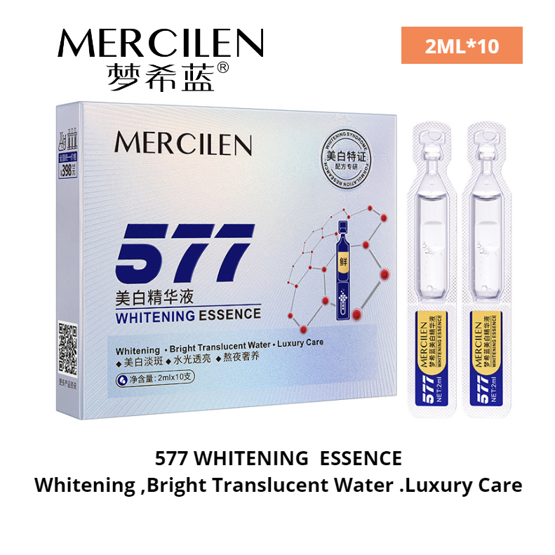 Mercilen MERCILEN เอสเซ้นไวท์เทนนิ่ง ให้ความชุ่มชื้น ลดเลือนจุดด่างดํา 577 10 ชิ้น