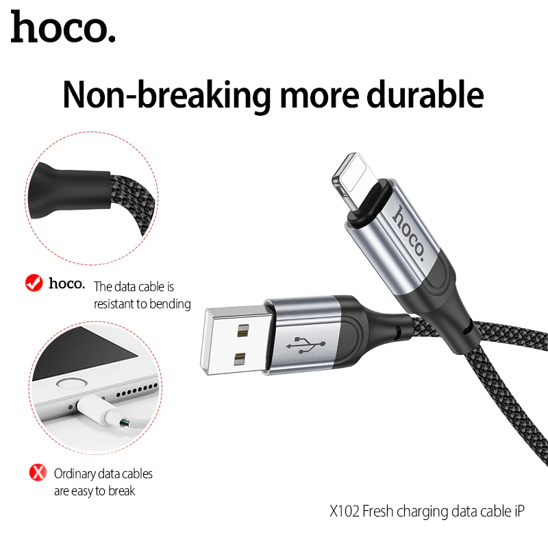 Hoco X102 Charging Data Cable 2.4A Fast Charge thumbnail 10