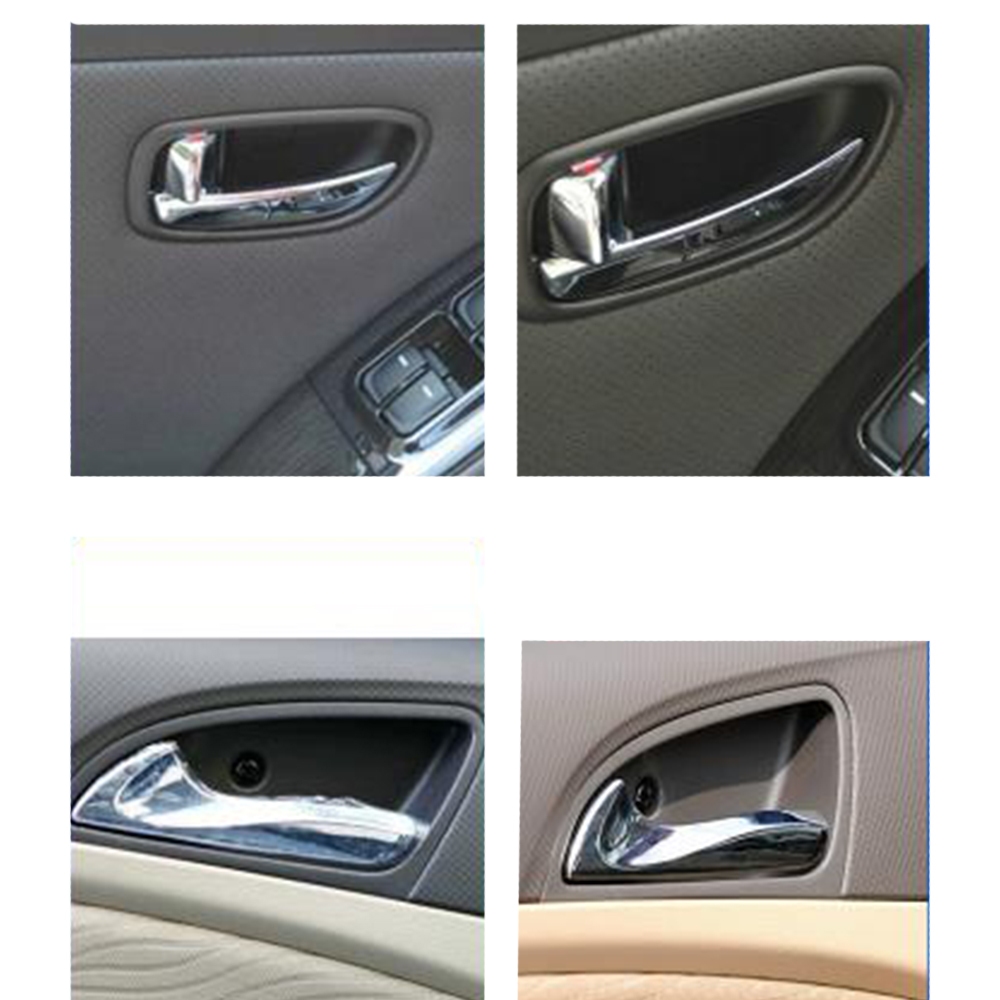 มือจับประตูรถยนต์ ด้านหน้า และด้านหลัง ชุบไฟฟ้า สําหรับ Hyundai Elantra