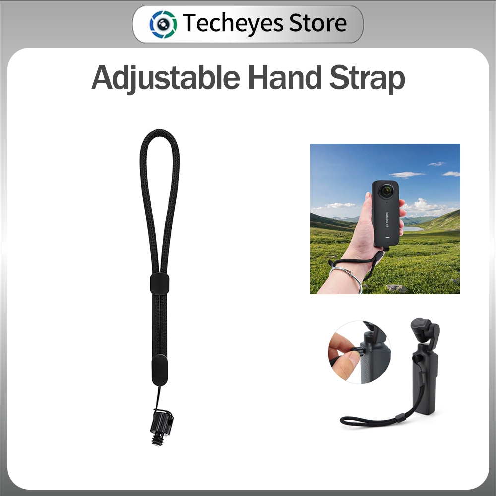 Anti-lost Rope Adjustable Hand Wrist Strap with 1/4 Adapter for Insta360 One X/X2/X3 GoPro etc Action Camera