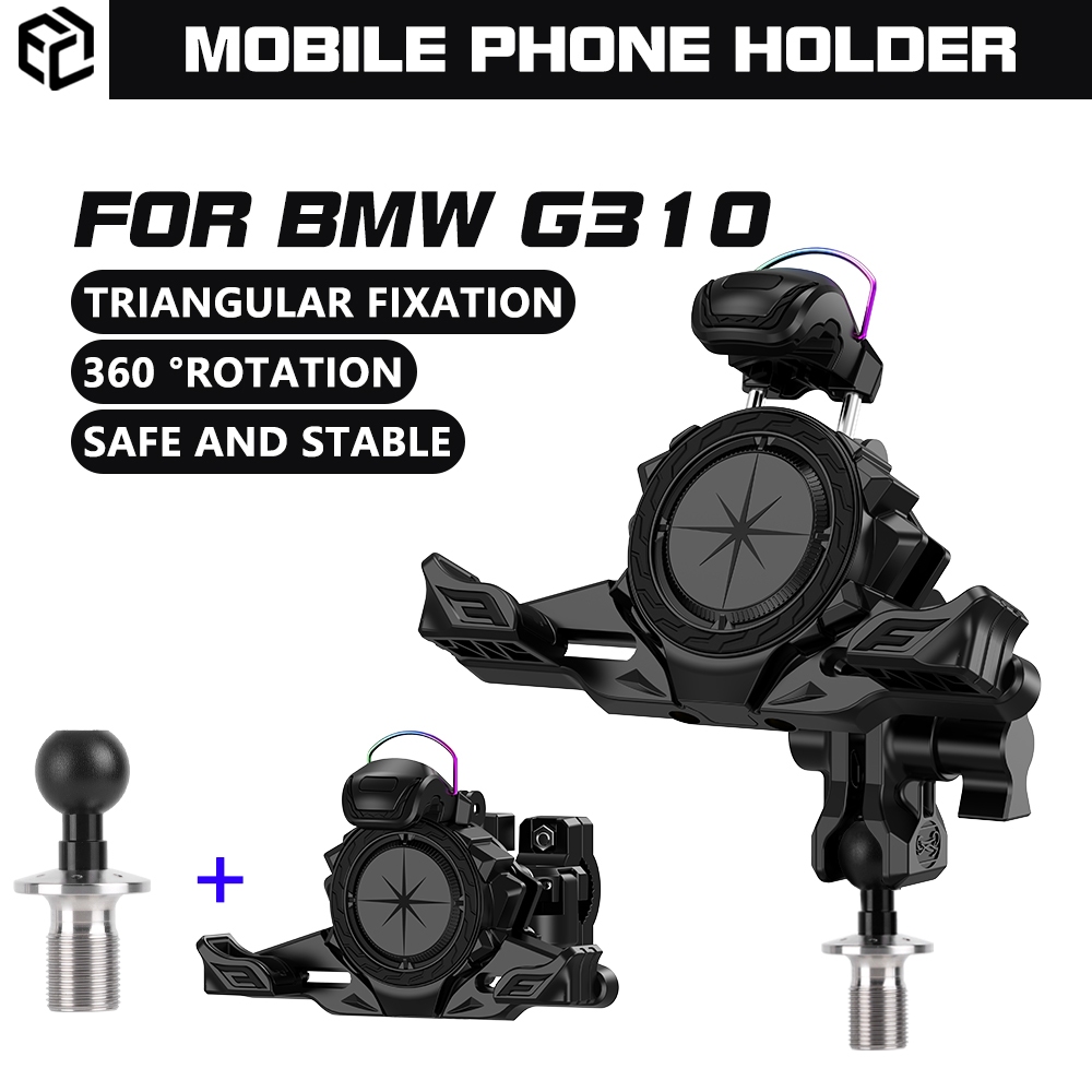 Moto [สถาบันวิจัยคุณภาพ] อุปกรณ์นําทาง GPS 360 สําหรับ BMW G310RR°อุปกรณ์ยึด ทรงสามเหลี่ยม แบบหมุนได้