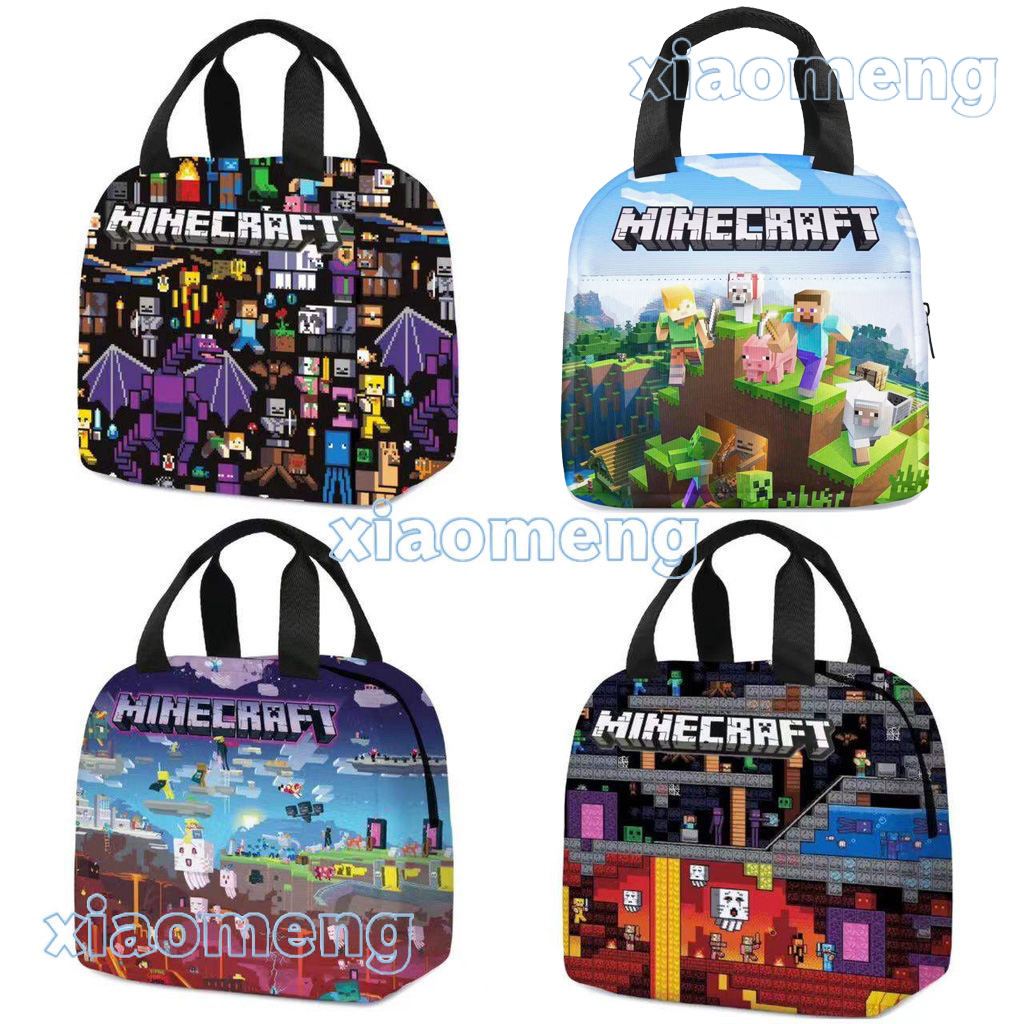 Minecraft กระเป๋าใส่อาหารกลางวัน สําหรับเด็ก