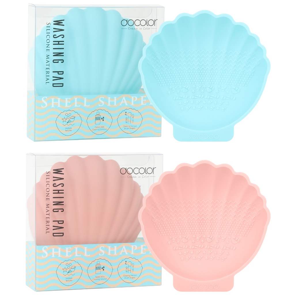 Docolor Makeup Brush Cleaner Washing Powder Puff Silicone Scrub แผ่นทําความสะอาด