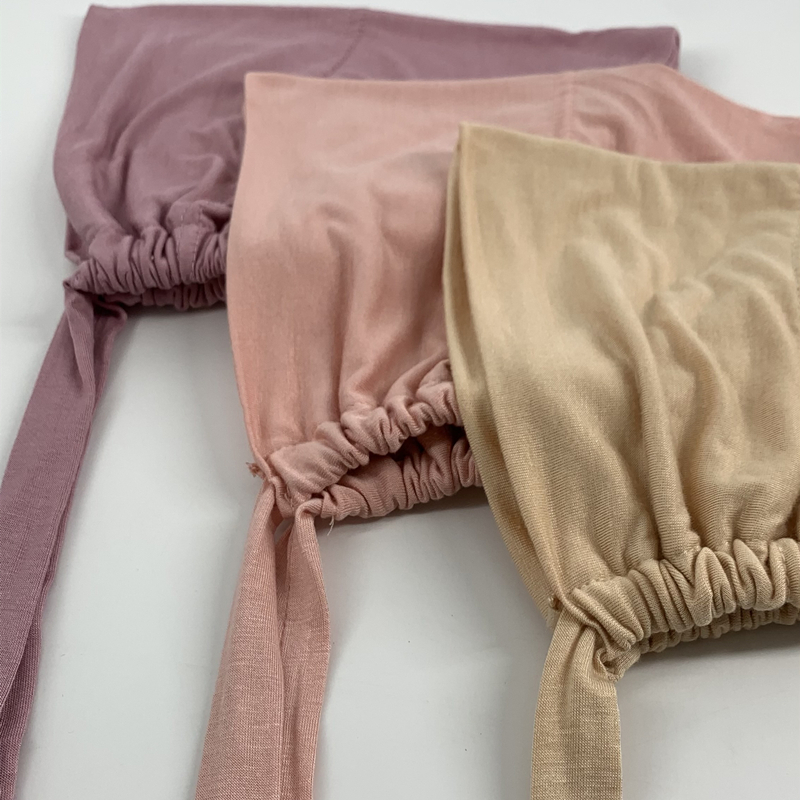 Laven มุสลิมผ้าฝ้ายด้านใน Hijab ธรรมดานุ่ม Underscarf Hijab Undercap ผ้าพันคอ Turban หมวกอิสลามผู้หญิง Hijabs