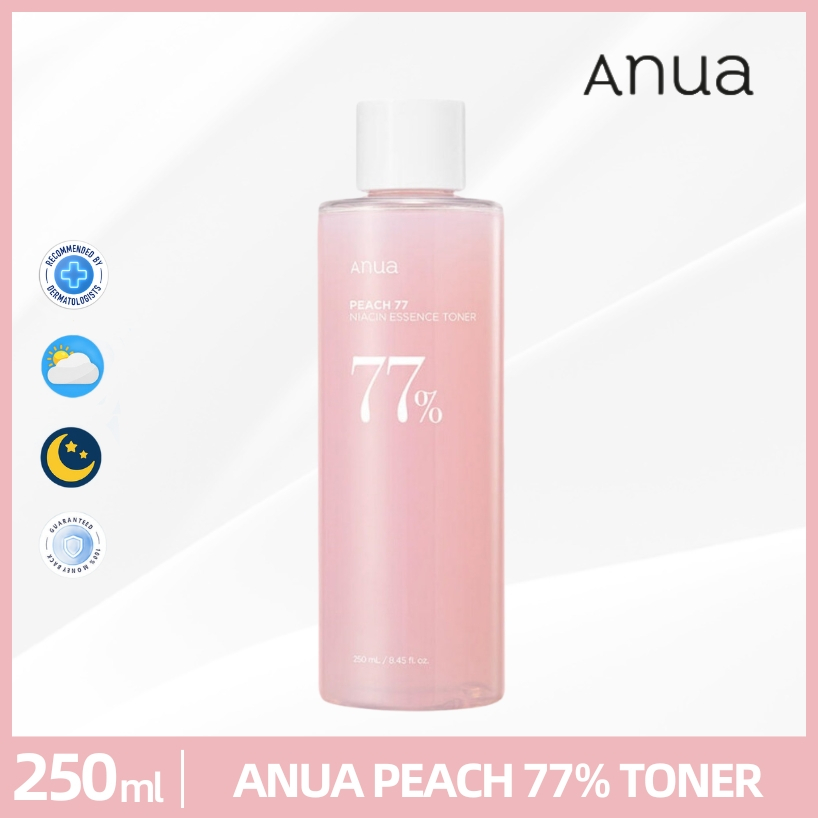 ANUA Peach 77% Niacin Essence Toner 250ml โทนเนอร์บํารุงผิว โทนเนอร์ 250 มล.