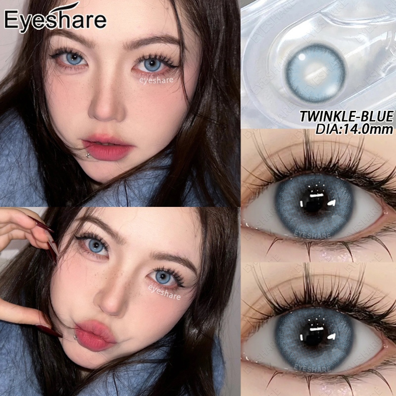 [COD]Eyeshare lens TWINKLE คอนแทคเลนส์ สีฟ้า สีเทา สีน้ำตาล เลนส์ตาหวาน คอนแทคเลน ส่งไวจากไทย