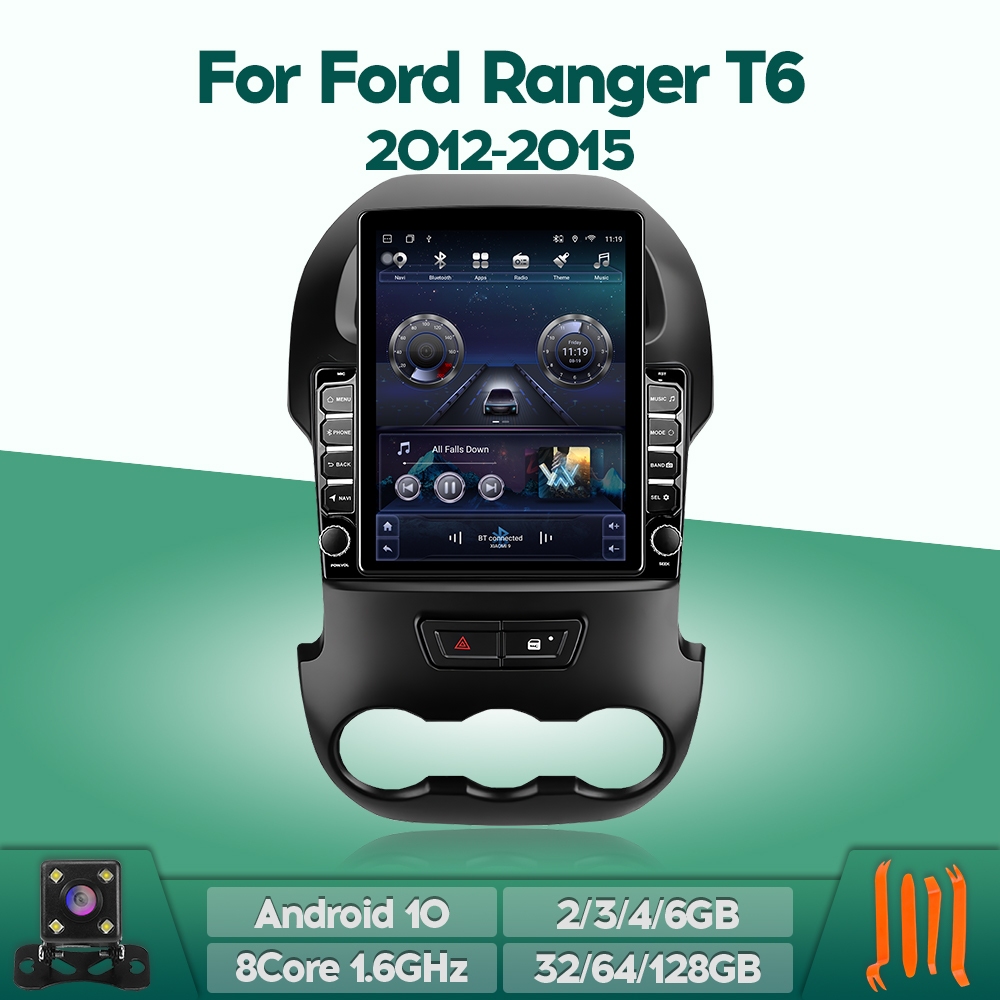 Webetter TopNavi เครื่องเล่นวิทยุ หน้าจอแนวตั้ง 8Core IPS 9.7 นิ้ว สําหรับ Ford Ranger T6 Xlt Wildtrak 2012-2015 พร้อม 4G CarPlay DSP BT WiFi GPS