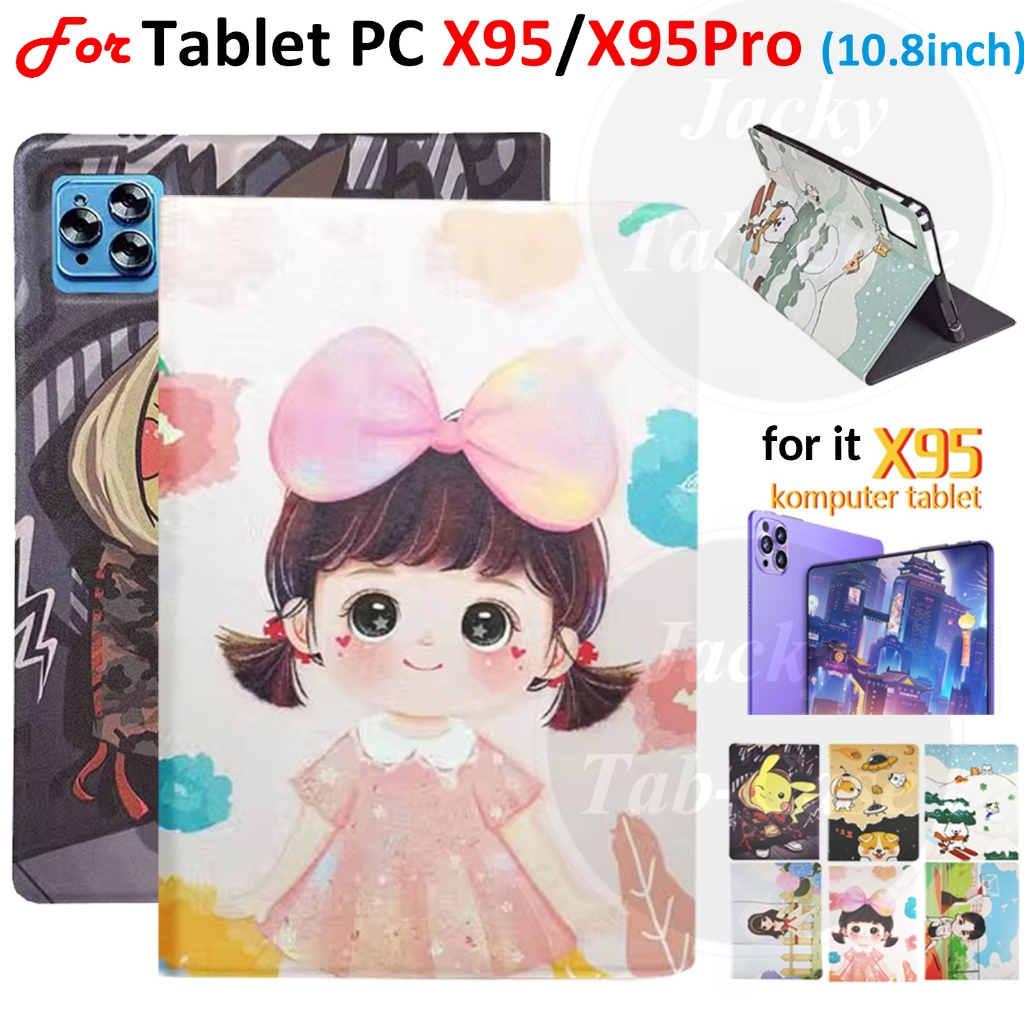 ใหม่ เคสแท็บเล็ตหนัง PU TPU หนา กันกระแทก ลายการ์ตูนน่ารัก สําหรับ Android Tablet PC 5G Galaxy Tab X
