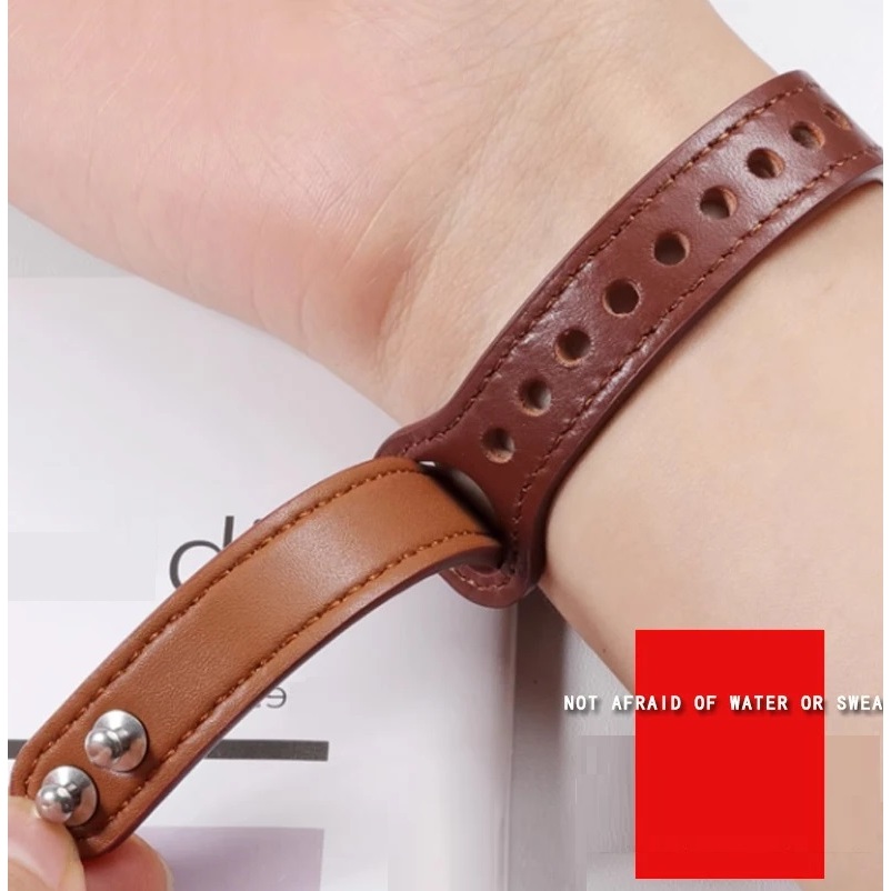 Watch Strap Compatible For สาย garmin lily 2 สายนาฬิกาข้อมือหนัง แบบบางพิเศษ สาย Garmin Lily 2 Active Strap สําหรับ Leather Watch Strap For Garmin Lily 2 Strap Slim Thin Bracelet garmin lily 2 สาย Smart Watch 14mm Watchband Garmin Lily 2 Active สาย
