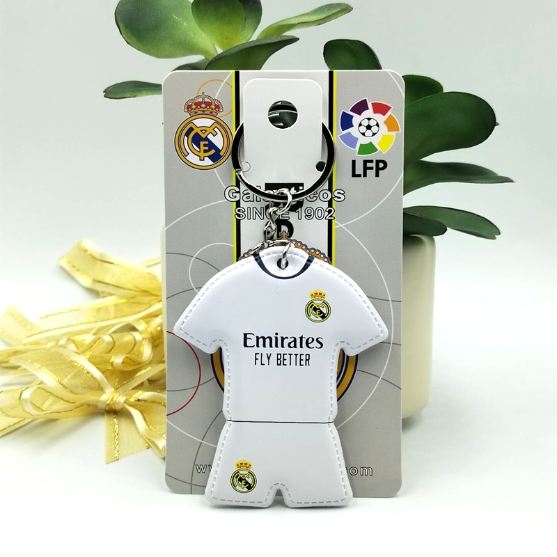 พวงกุญแจฟองน้ํา จี้รูปฟุตบอล Liverpool AC Milan Paris Tottenham แบบสองด้าน สไตล์ยุโรป สําหรับแฟนบอล